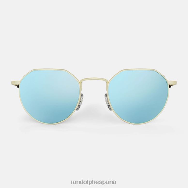gafas de sol Randolph Madrid Randolph Oro champan de 22 quilates y azul mistico hamilton 066X57 lentes polarizadas de nailon espejadas 066X57 Buena calidad Randolph Espana Gafas Randolph Espana